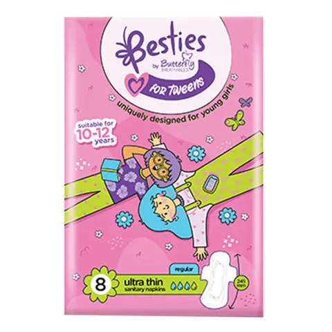 Butterfly Tweens Regular 8 Pack