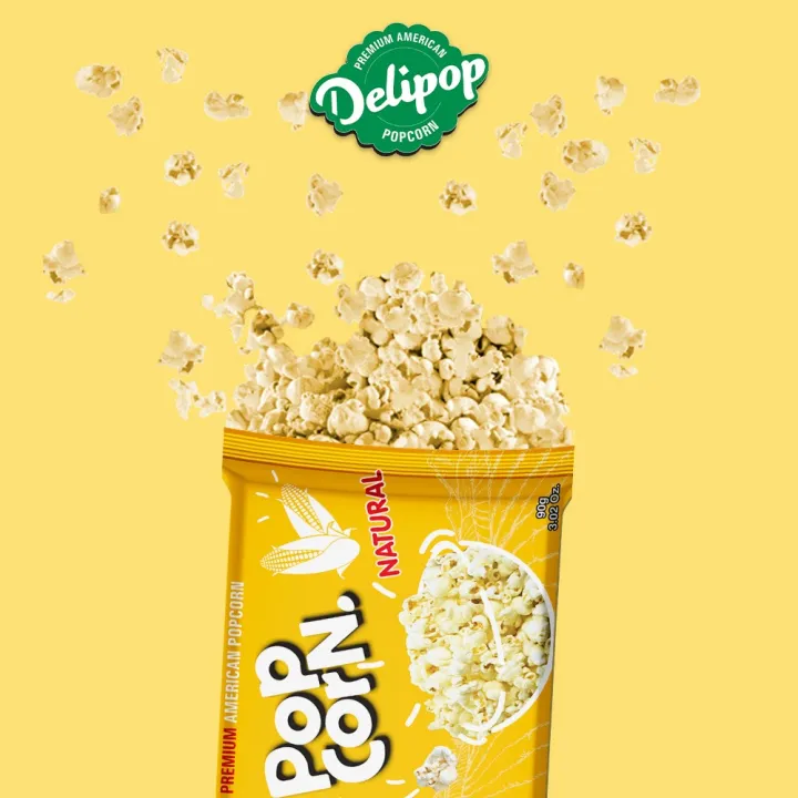Delipop PopCorn Natural 90G