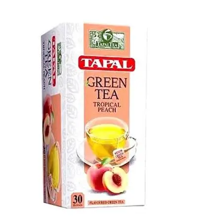 Tapal Green Tea Tropical Peach 30 Bags