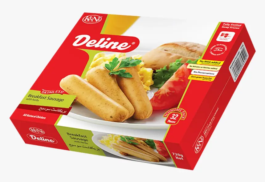 K&N Deline Breakfast Sausage with Herbs 32 Pcs Skinless