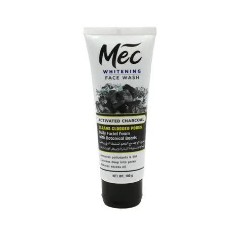 Mec Activated Charcoal Face Wash 100G