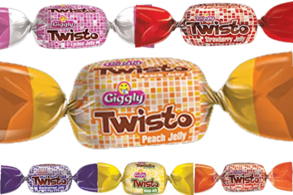 Giggly Twisto Twin Apple & Strawberry Candy