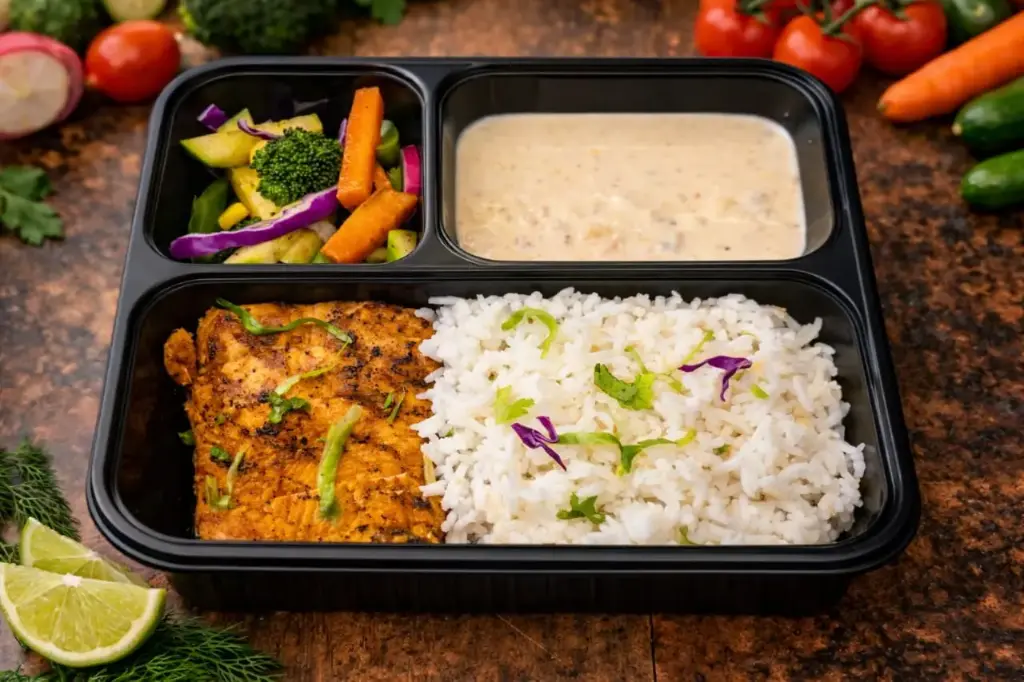 Grilled Chicken steak with sauteed vegetables