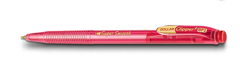 Dollar Clipper Ball Pen Red