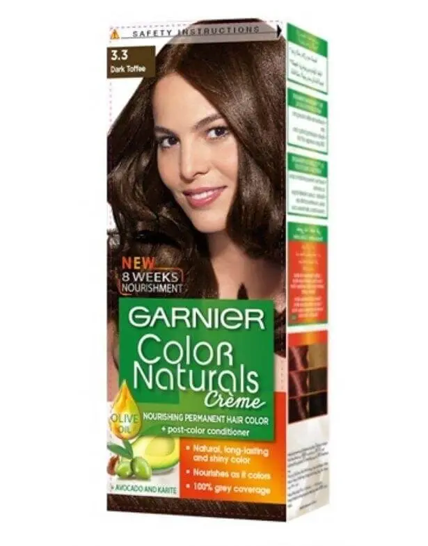 Garnier Color Natural Cream 3.3 Toffee Brown Black