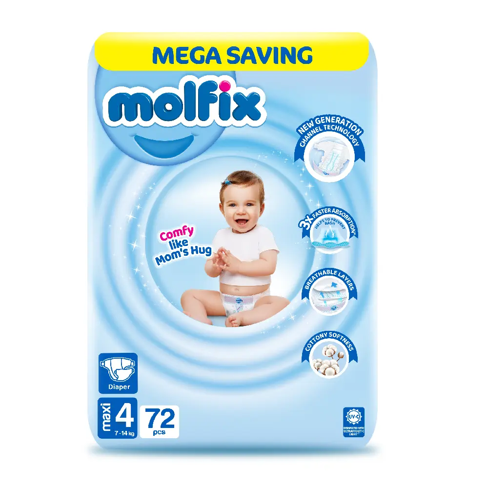 Molfix Maxi Size 4, Jumbo-50Pcs
