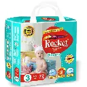 Rocket Diaper Size-3, 72 Pack